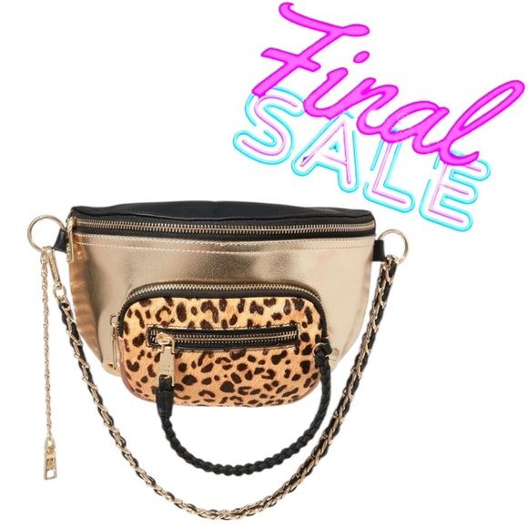 Steve Madden BSUMMIT ANIMAL PRINT (Leopard) Convertible Crossbody Bag | NEW🤎🖤 - Picture 1 of 16